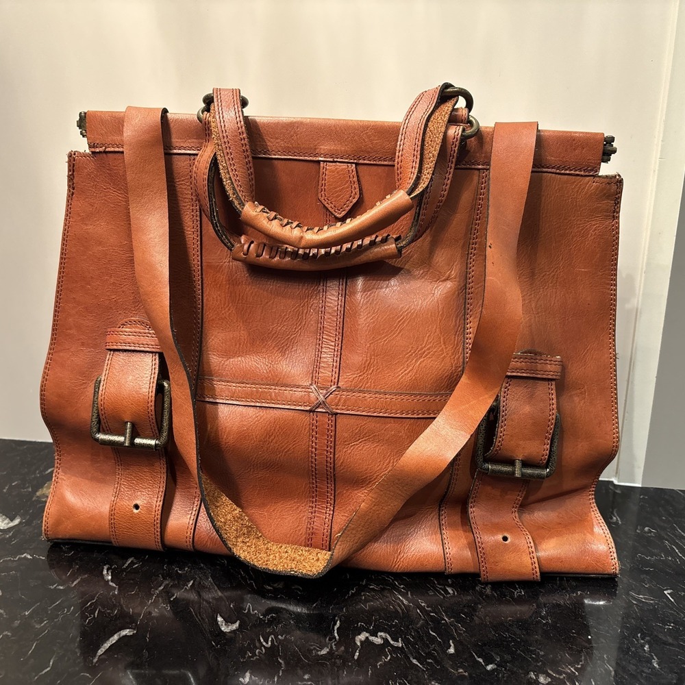Patricia Nash - Trento Buckled Leather Satchel - Rare